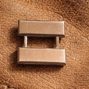 USA Military Captain Rank Silver Bars Vintage Lapel Pin